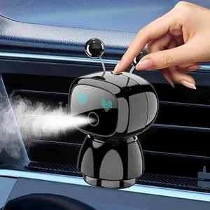 JOYTUTUS 2026 Robot Intelligent Aromatherapy Machine Smart Cute Car Air Freshener Fine Spray Fillable Four-Gear Adjustment Vibration Sensing On-Off Large Capacity Long-Lasting Cologne Scent