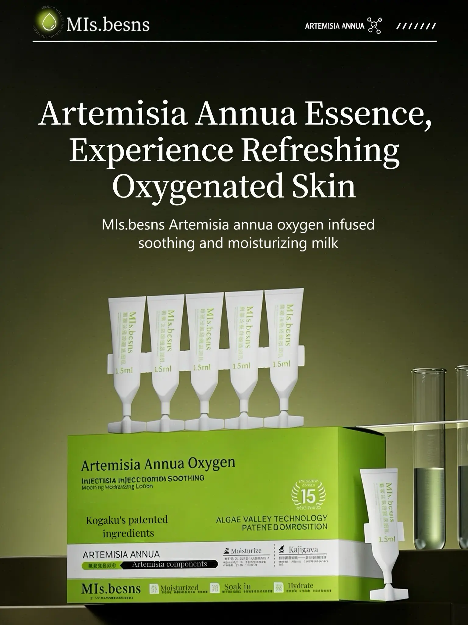 MIs.besns Artemisia annua oxygen infused soothing and moisturizing milk