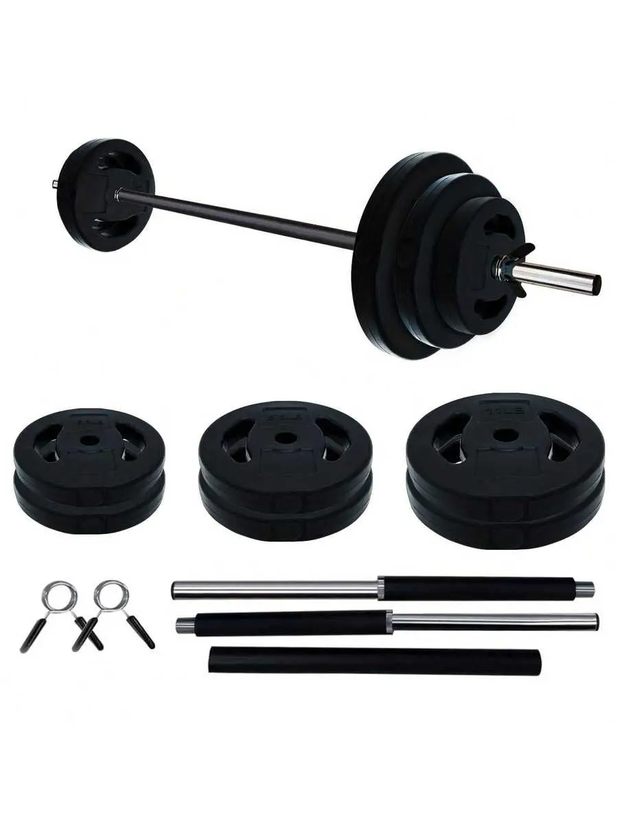 Adjustable Barbell Weight Set, 6.6-40LB Adjustable Free Weights For Home And Gym Workout