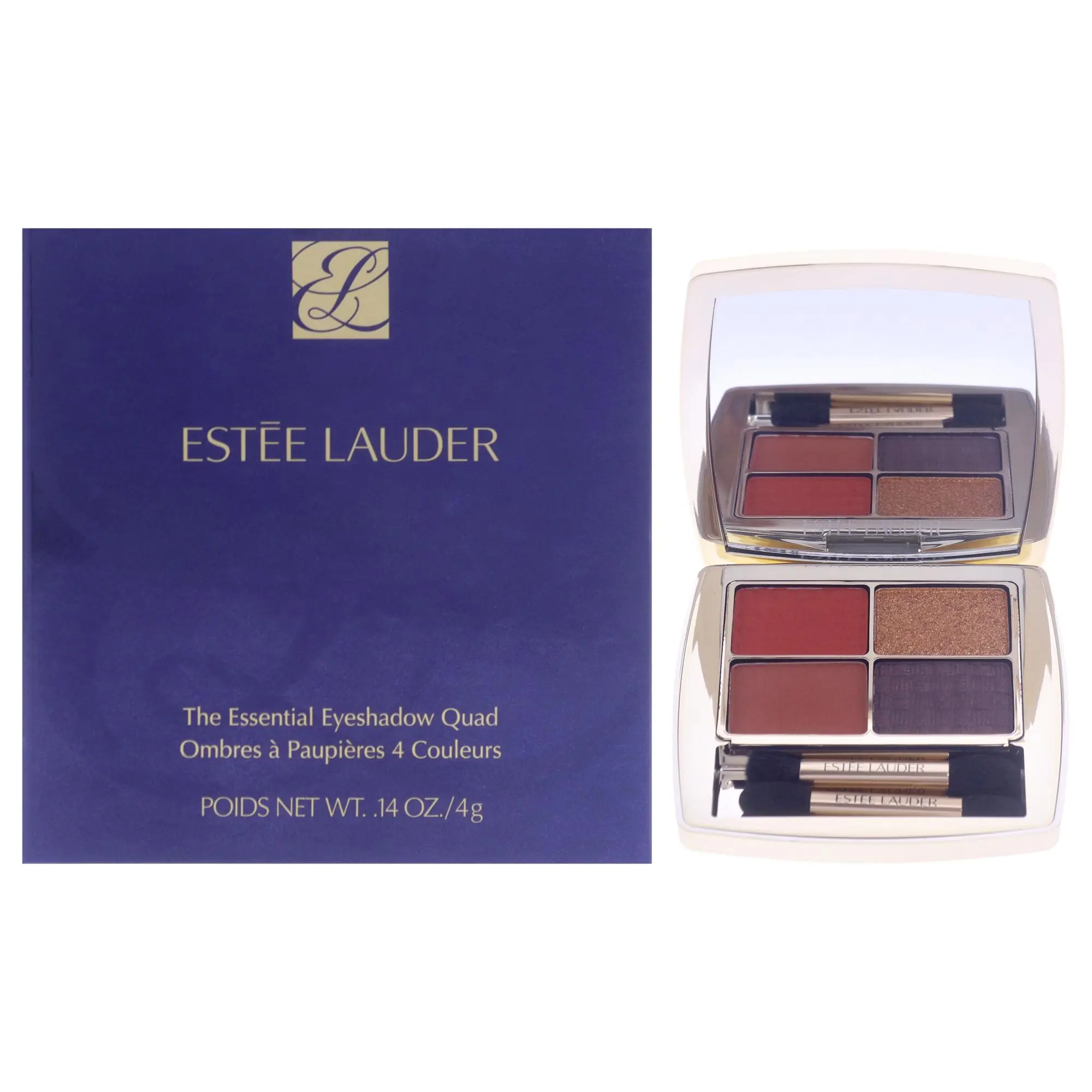 Estee Lauder Getaway Essential Compact Eyeshadow Quad for Women, 0.14oz Makeup Eye Shadow
