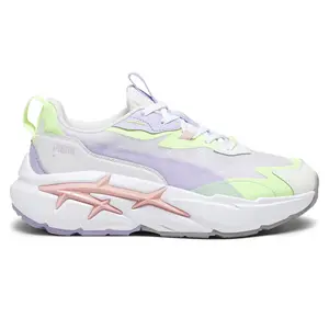 PUMA Womens Spina Nitro Lace Up Sneakers Shoes Casual - Purple