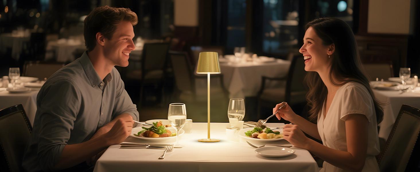 Cordless Table Lamp Portable USB Rechargeable Desk Lamp Adjustable Height Tricolor Temps Stepless Dimming Touch Control Night Light for Bedroom Cafe Outdoor