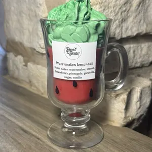 Watermelon lemonade candle