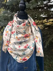 Western wild rag cowboy scarf square bandana ranch style fashion rodeo accessory riding outfit desert rider punchy wildrag large size