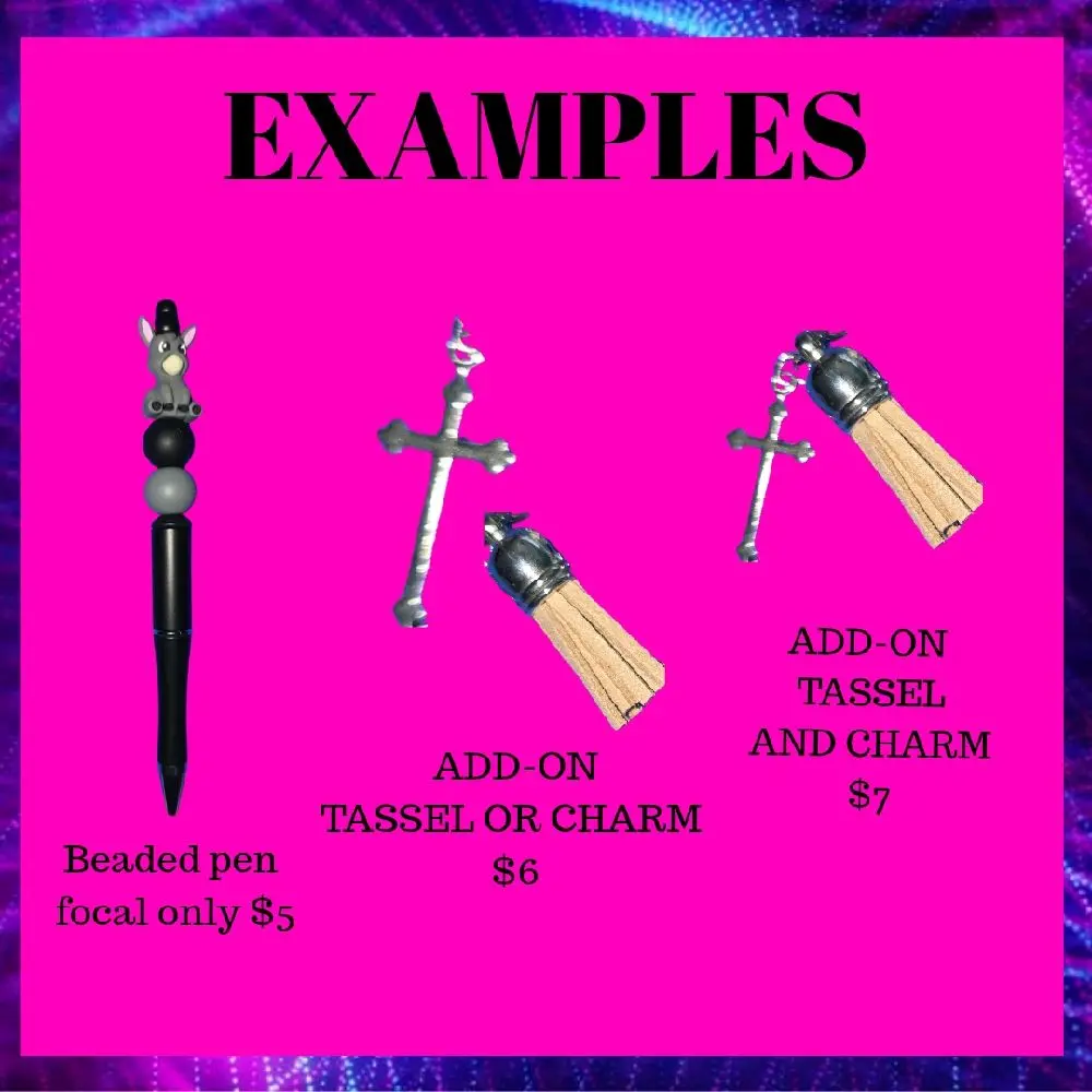 Live Event Exclusive: Beaded Pens - variety of Premades or Customs. Great for Gift Giving.