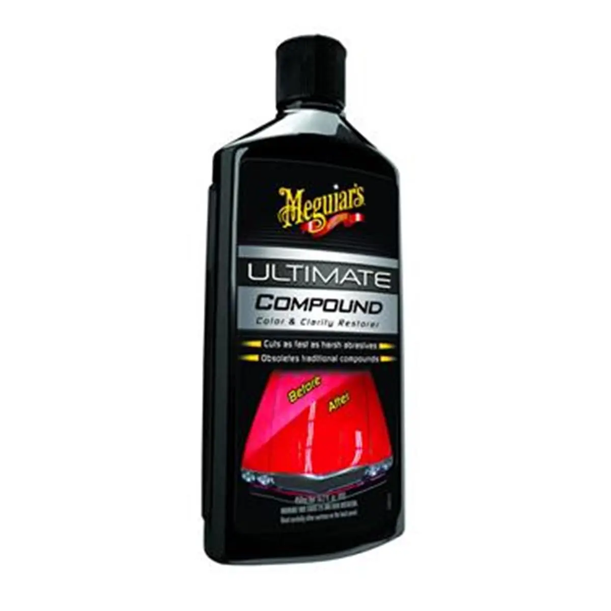 MEGUIARS G17216 Ultimate Compound Color & Clarity Restorer - Automotive Paint Care Solution with Cutting, Polishing, Paint Restoring & Repair Capabilities via Compound Wet Wax, Compound Wet Waxes Cut & Polish, Paint Restore Wet Waxes