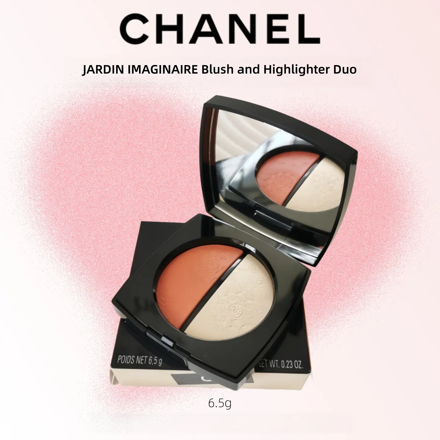 Chanel Jardin Imaginaire Blush and Highlighter Duo 6.5g - Perfect for Enhancing Your Natural Glow