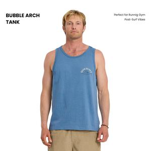 Quiksilver | Bubble Arch Tank | Men's Graphic Tee | 100% Combed Cotton | Perfect for Runnig Gym Post-Surf Vibes | Going Out Tops