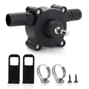 High-Flow Electric Drill Pump – Self Priming Portable Water Pump, Drill Powered Transfer Pump for Water, Oil, Gasoline & Diesel | Hand-Powered, Non-Electric Pump with Quick Flow Rate & Hose Connectors for Home, Garage & Outdoor Use