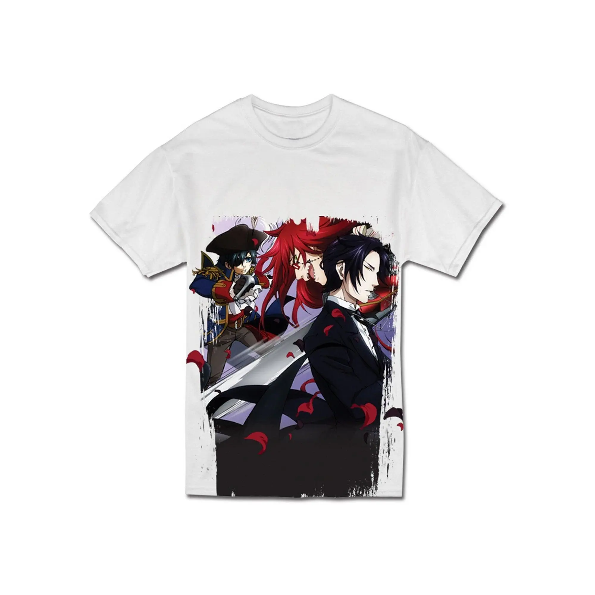 Black Butler 2 - Ciel Phantomhive, Grell Sutcliff & Claude Faustus Men's T-Shirt