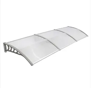 HT-100 x 80 Household Application Door & Window Rain Cover Eaves Canopy White & Black Bracket Solar Parasol