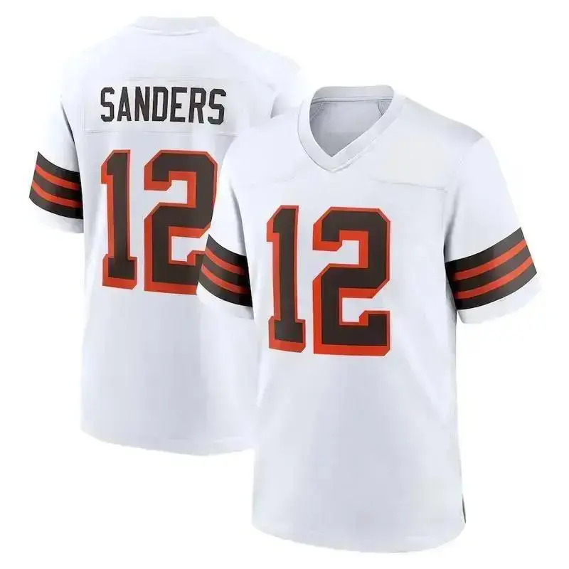 Men's Sanders #12 American Football Collectible Jersey - Stylish, Comfortable, Breathable Sports Game Apparel, Gift For Fans, Trending 2026 for all