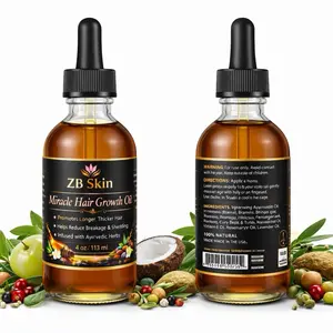 ZB Skin Miracle Hair Growth Oil – Herbal Scalp Oil for Dry Scalp & Hair Growth (4 oz)