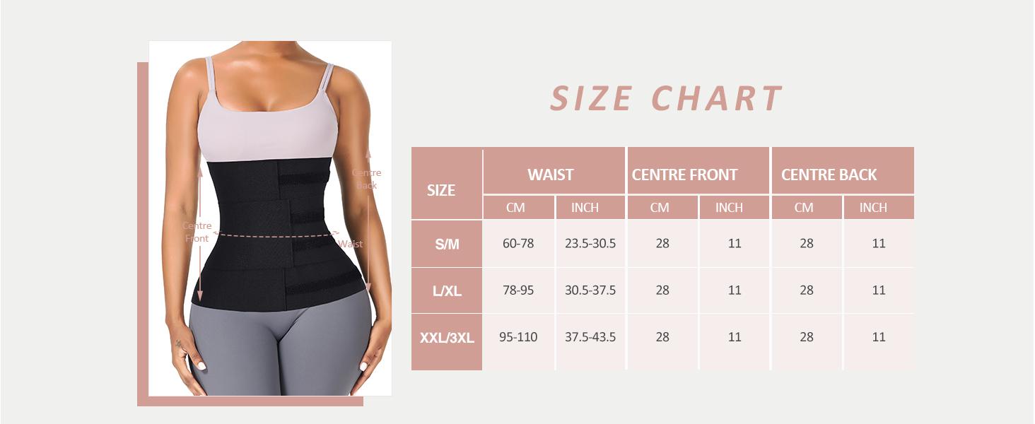 FeelinGirl Belt Waist Cincher Ab Belt Tummy Control Body Shaper with Triple Wrap WomenB Comfortable Fabrics Nylon Adjustable Multicolor Lady Festival Womenswear Lady  Comfort Fabrics Womenswear Fits Sexy Waist Trainer Springtok