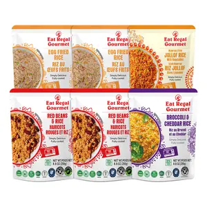 Eat Regal Variety Pack 6 2xEgg Fried Rice + 2xRed Beans & Rice + 1xBroccoli & Cheddar + 1xJollof Rice, 8.8oz