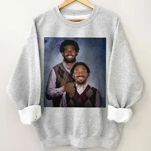 Vintage Shedeur Sanders Myles Garrett Football Sweatshirt, Cleveland Step Bros Tee, Funny Football Gift Unisex, Gift For Football Fans