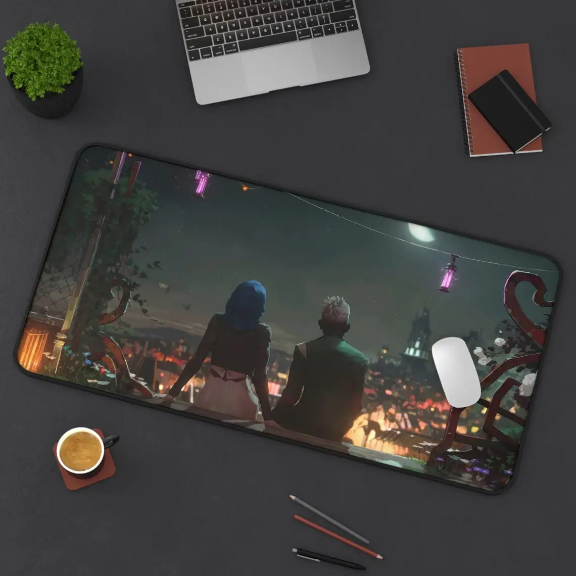 Arcane Powder & Ekko Desk Mat | Gaming Mat, Anime Mouse Pad, Desk Mat, pc accessories.