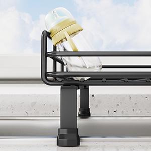 Small Dish Drying Rack - Extendable Dish Rack, Large Sink Drying Dish Drainer for Kitchen Counter, Stainless Steel Dish Strainer with Utensil Holder