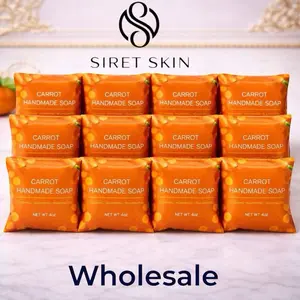 Carrot Pure Handmade Soap Wholesale | Bulk Pack | 4oz Bars (12 pieces)
