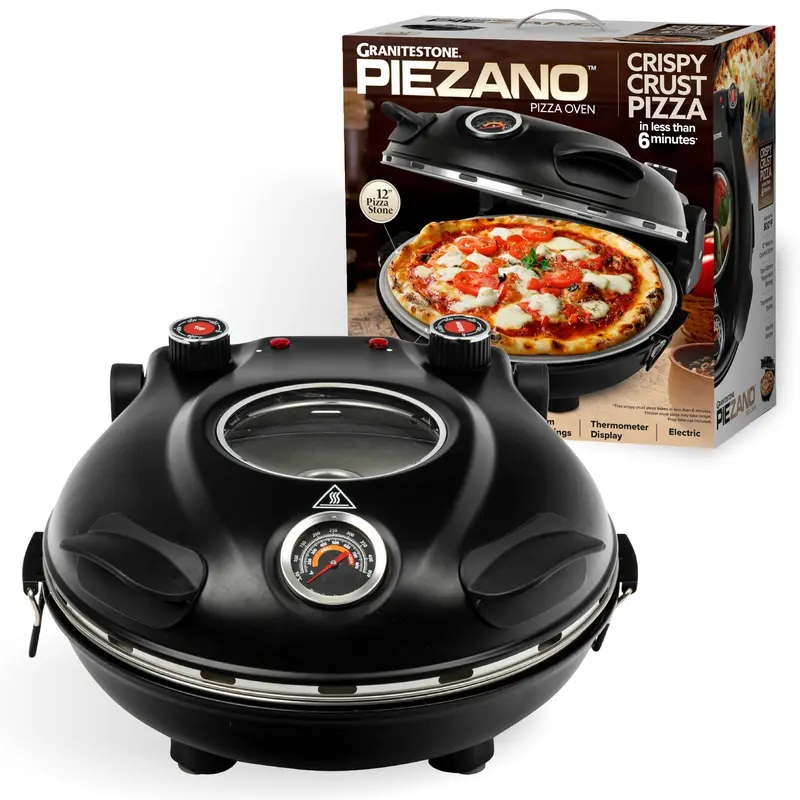 Granitestone Piezano Pizza Oven - 800° Countertop Brick Oven Pizza