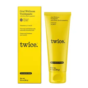 NanoHydroxyapatite Fluoride-Free Toothpaste with Charcoal Icy Mint - Helps Remineralize Enamel, 3.4oz