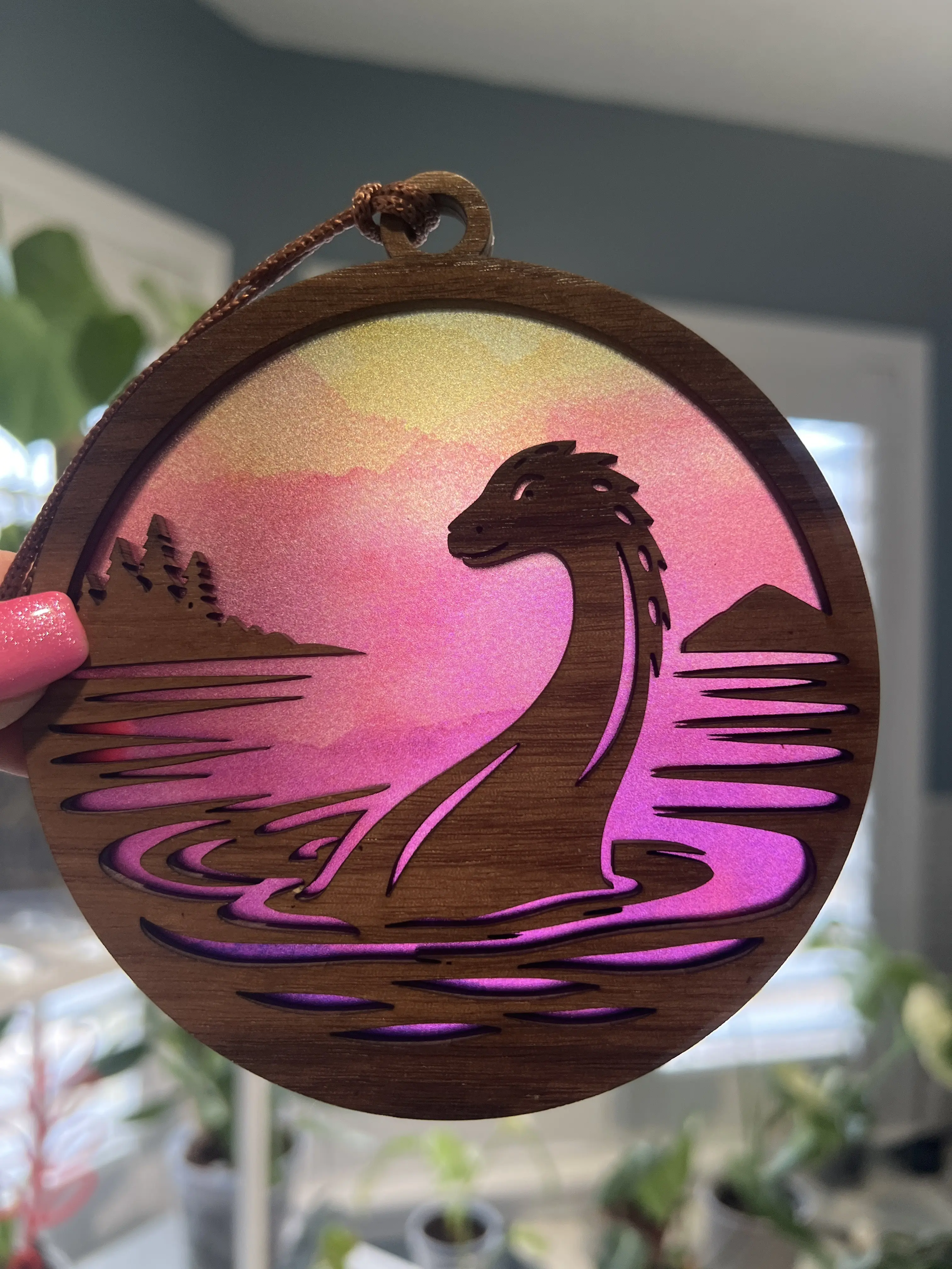 Lochness Monster Suncatcher for Sunny Window
