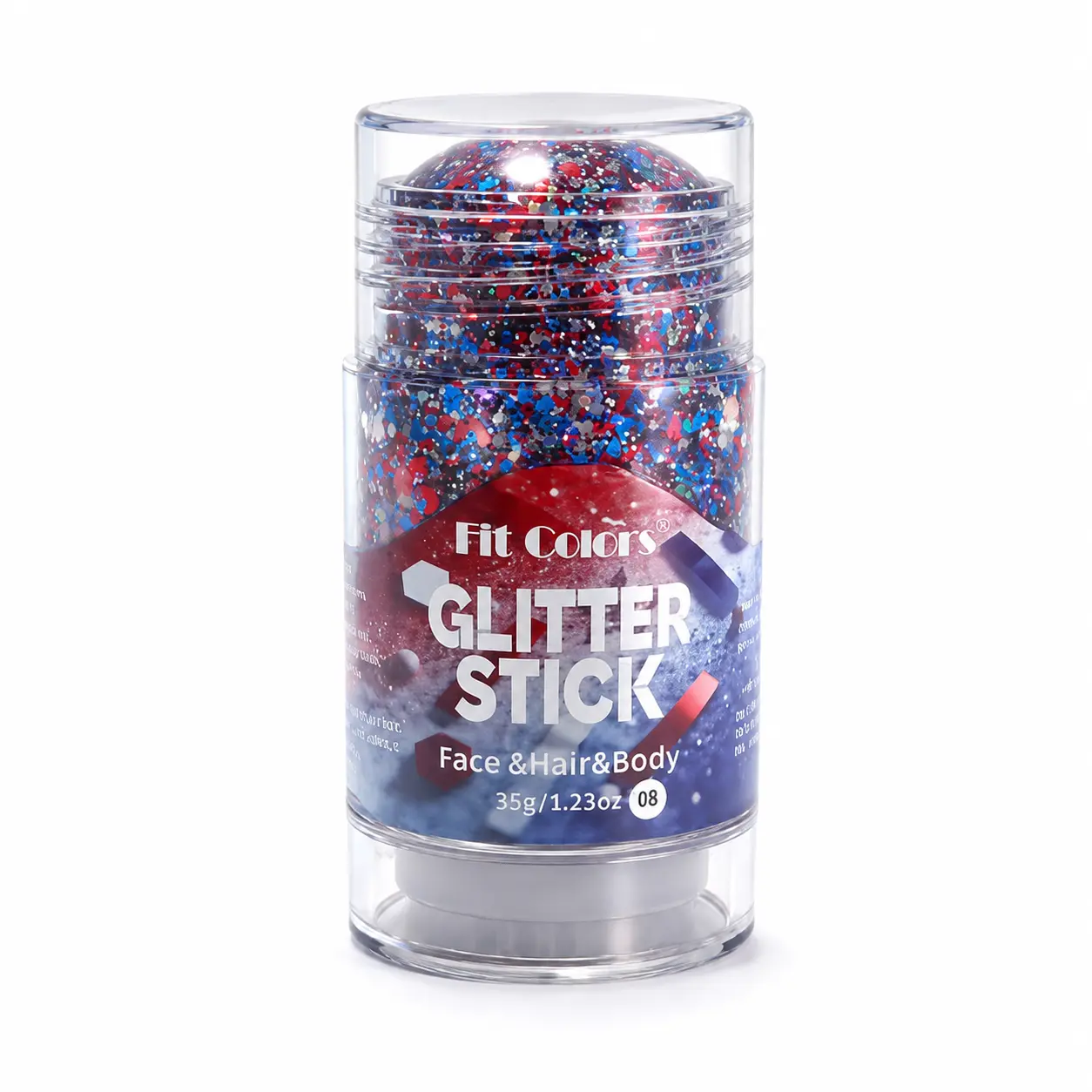 Multi-Use Glitter Stick for Face, Hair and Body with Chunky Holographic Sequins, Long-Lasting Radiant Shimmer Body Glitter for Festival, Rave and Party Makeup, Glitter Sparkle Makeup, Shimmering Body Glitter, Glitter Cosmetic