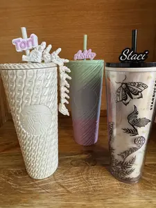 Custom Name Tumbler Topper Bundle — 2 for $25 (Cup Not Included)