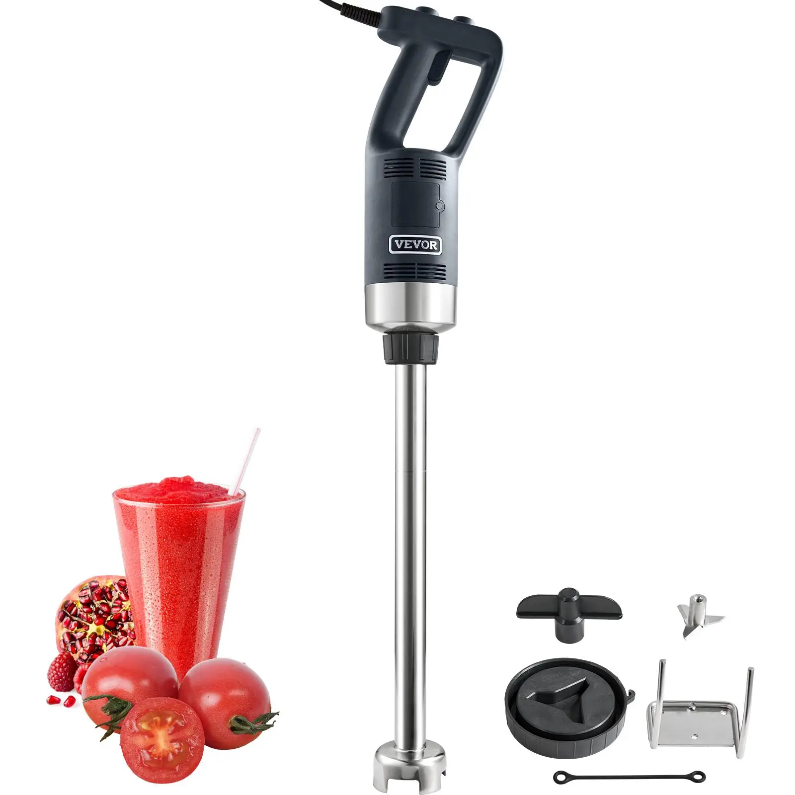 【Summerfinds】VEVOR Commercial Immersion Blender, 750W 20" Heavy Duty Hand Mixer, Variable Speed Kitchen Stick Mixer with 304 Stainless Steel Blade, Multi-Purpose Portable Mixer for Soup, Smoothie, Puree, Baby Food,home essentials