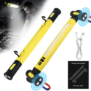 Under Hood Work Light Bar,Five-mode light source , 360° rotatable magnetic adsorption,3000LM LED Magnetic Light Bar with Hooks, 5200mAh Cordless Rechargeable Hood Light, Single Pack, Ideal for Mechanic, Car Repair & Garage Use