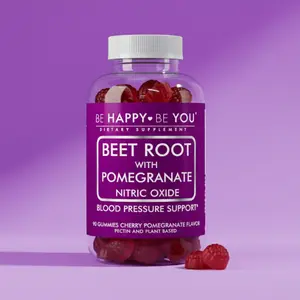 Beetroot Nitric Oxide Gummies - Organic Pre-Workout Endurance Formula
