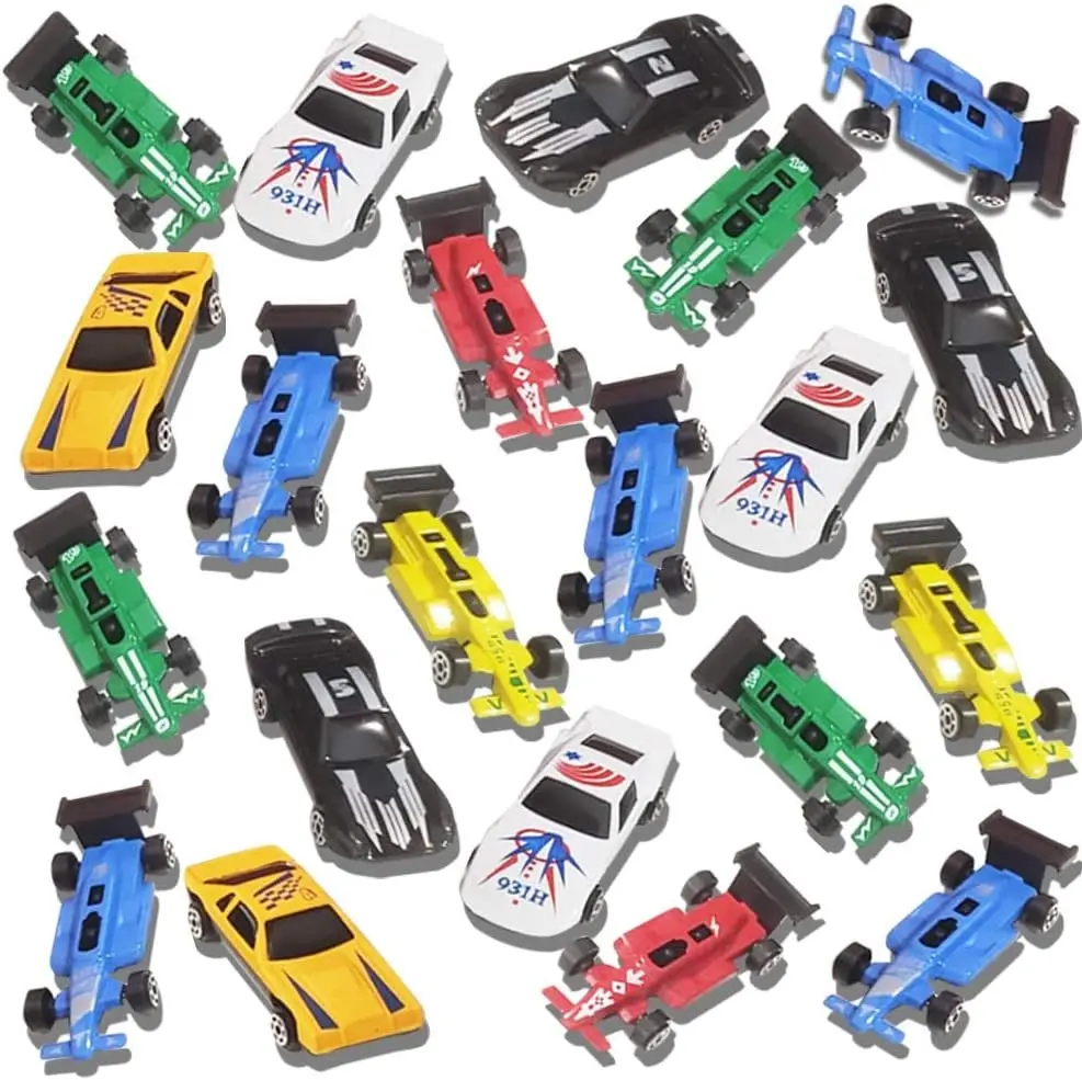 25 Pc-Diecast-Toy Car Set, Durable-Diecast-Mini Racers in Assorted Designs, Cool Birthday Party Favors for Kids, Best Birthday Gift for Boys and Girls