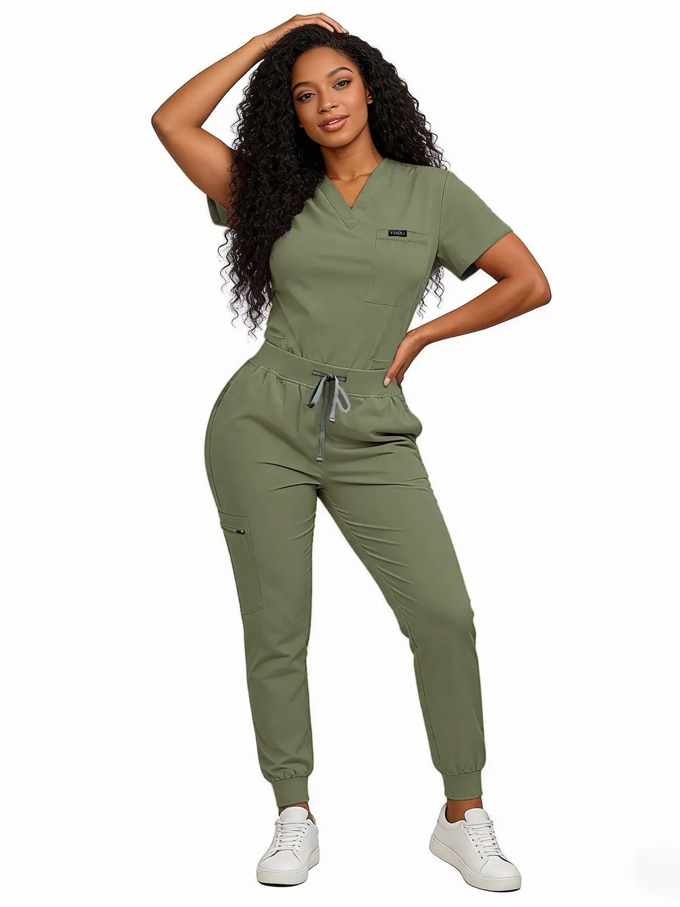 Scrub set for Women: Stay Neat, Move Easy | Wrinkle-Resistant, Multi-Pocket & 4-Season Comfort for Healthcare Professionals