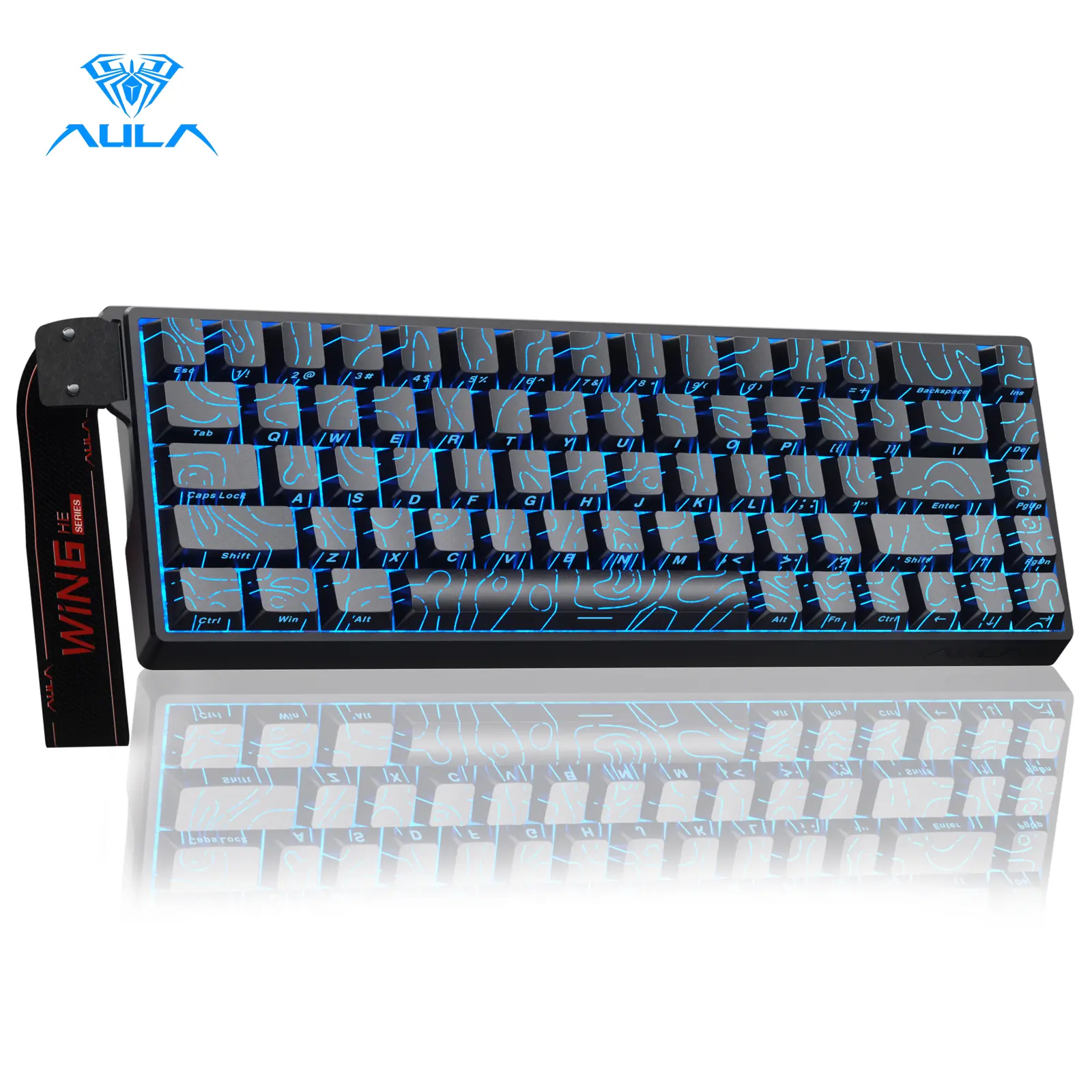 【NEW】AULA WIN68 HE Hall Effect Lighted Mechanical Custom Keyboard, 65% Layout, Fast Trigger Mode, 8000Hz Polling, RGB Wired PC Gaming Accessories for Laptop & PC Gamers,back to school,back to school haul