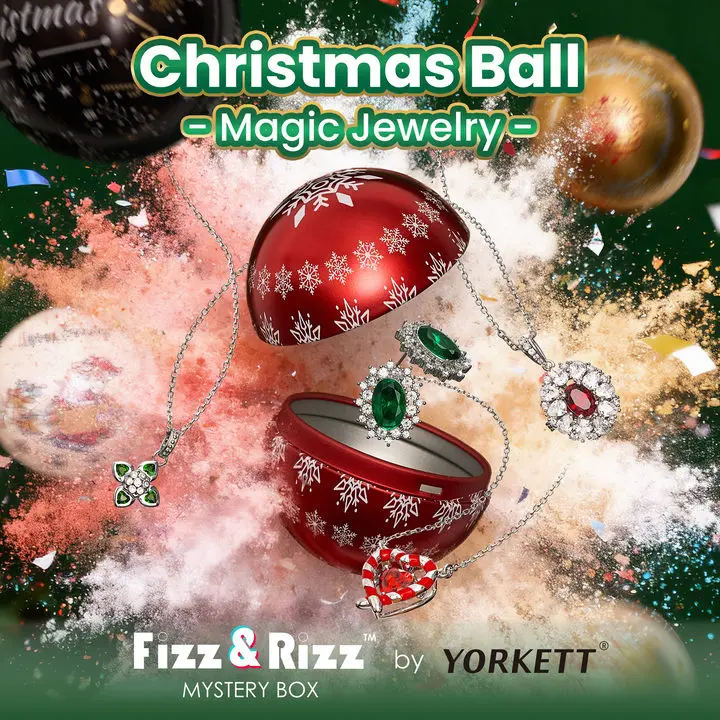 FizzandRizz by Yorkett Costume Jewelry Mystery Holiday Set, Jewellery Gift Set with Rings, Earrings, Bracelets, Necklaces & Surprises for Everyday Wear