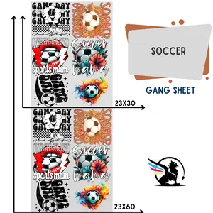 Soccer | Premade DTF Transfer Gang Sheet For Graphic Tees