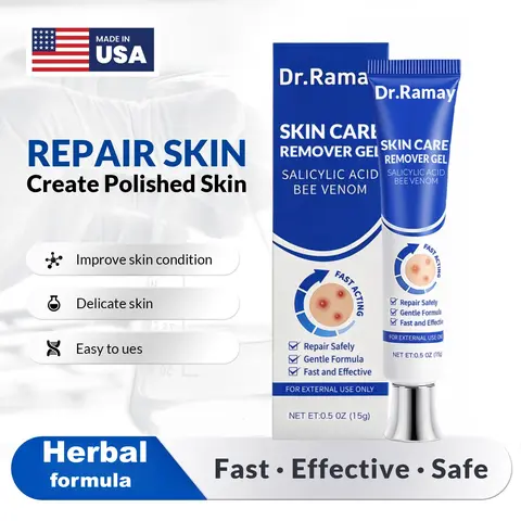 DR.RAMAY Gentle Herbal Hydrating Gel - Alcohol-Free Adult Skincare, All Skin Types Daily Soothing Moisturizer, Acne Treatment, Cruelty-Free Body Hydrator, Biodegradable, 24-Month Shelf Life, Sohochic Beauty Product