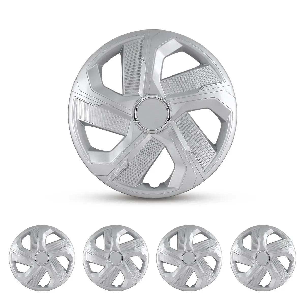 WOLFSTORM 4-Pack 14 Inch Universal Hubcaps for Steel Wheel Rims Cover