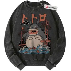 Vintage My Neighbor Totoro Studio Ghibli Sweatshirt Unisex S-3XL, Graphic Tee
