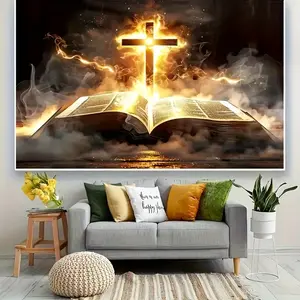 Decorative Retro Planetary Perspective Print Tapestry, 1-Piece Large Polyester Wall Hanging, Machine Washable, No Installation, Ideal for Living Room & Bedroom Decor, Great Gift for Home Supplies