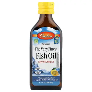 Carlson Norwegian, The Very Finest Fish Oil, Natural Lemon, 6.7 fl oz (200 ml)