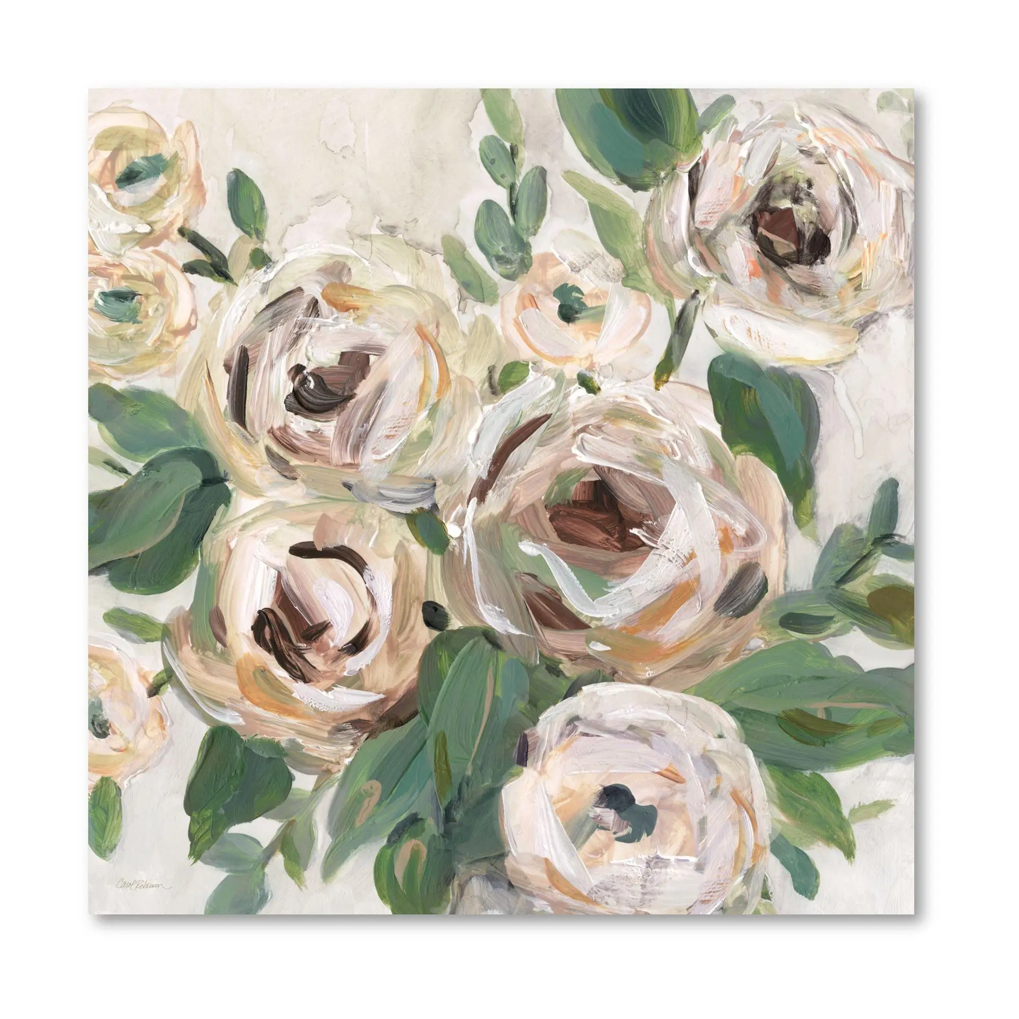 Courtside Market Bright Floral Depth 16" x 16"Canvas Wall Art