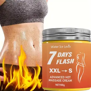 7 DAY Warm-Up Fitness Cream - A Body Massage Cream That Firms And Moisturizes, Infused with Collagen And Curcumin, Helps to Tighten And Lift Sagging Skin. It Has a Light Beige Color, Is Non-Greasy, And Is Ideal for Use on Arms, Thighs, And The Abdomen; M