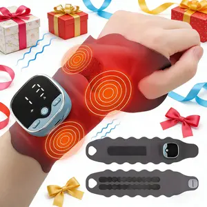 【1Pcs Hand Massager with Heating】9 Intensity Levels & 5 Modes Hand Massager Therapy Device for Carpal Tunels & Arthritis Relief, USB-C Rechargeable, Portable Electric Wrist Support Gift for Men Women, Office Workers hand massager for arthritis