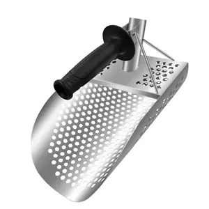 New Stainless Steel Sand Shovel Metal Detecting Beach Scoop Fast Sifting Treasure Hunting Equipment Rustproof Heavy Duty Tool for Beach Finds Garden Supplies