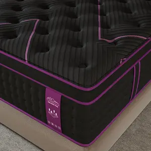 Luxury Gel Memory Foam Hybrid 5 Zone Pocket Spring Mattress In A Box Medium Firm Twin Full Queen King  12" 14" For Motion Isolation Edge Support