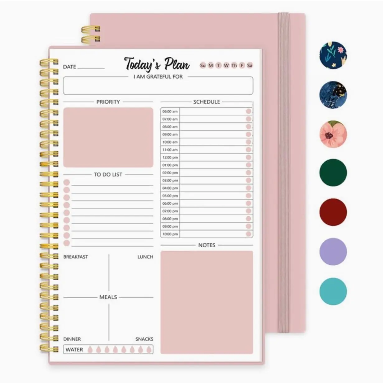 Daily Planner Undated, To Do List Notebook Planner with Hourly Schedule, Work Planner To Stay Organized And Boost Productivity, Appointment Organizer for Man/Women,160 Pages, B5 Size(6.9"x9.9")