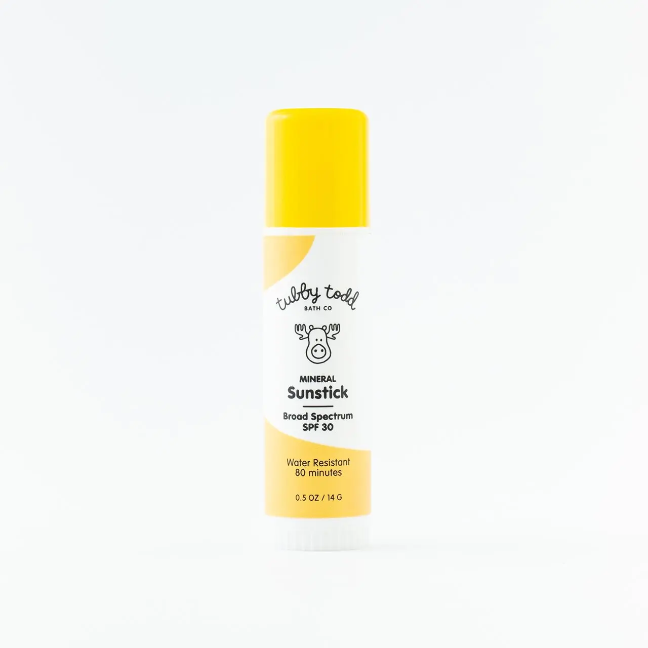TUBBY TODD Mineral Sunstick - Broad Spectrum SPF 30 Sunscreen for Kids - Water-Resistant Stick Sunscreen for Body & Face - Safe for Sensitive Skin. Zinc Oxide + Water Resistant 80 minutes Smooth