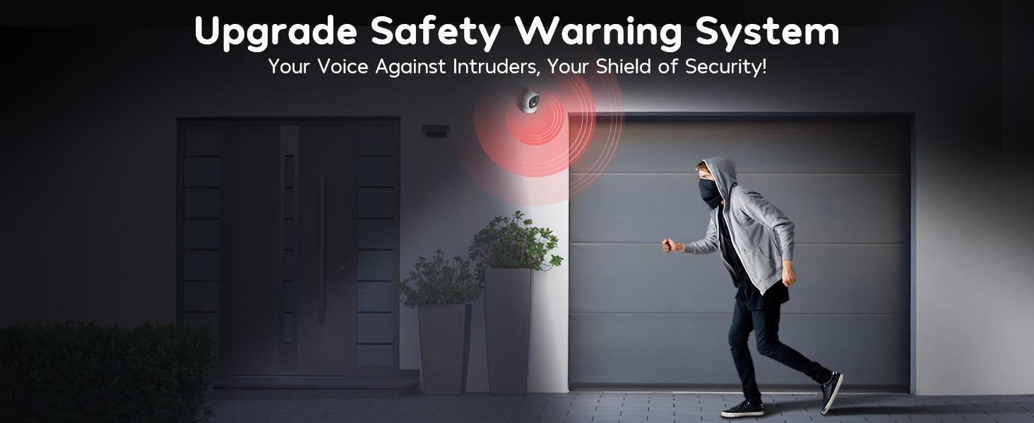 Winees security camera M3pro--Best Smart Security Camera on TikTok, Wired 2K-4MP Color night version,600 lumen spotlight,Dog/Cat/Pets/Baby/Security System,Indoor/Outdoor IP65-Rated, WiFi,