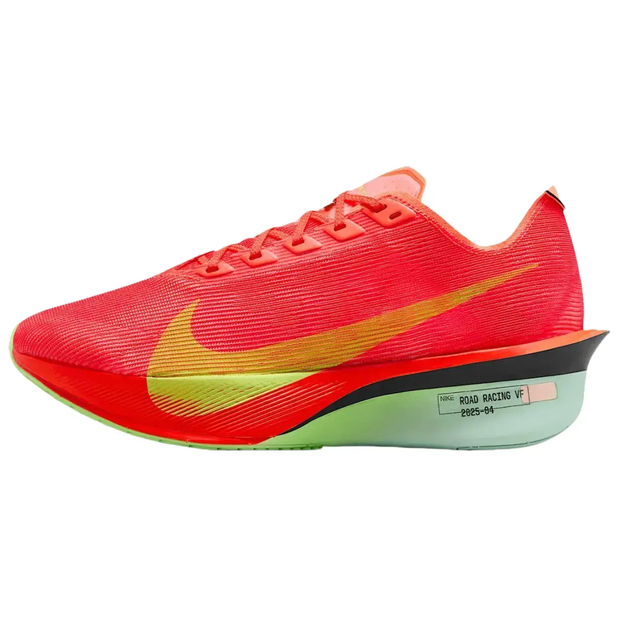 Women's NIKE ZoomX Vaporfly Next% 4 'Bright Crimson Lime Blast' Running Sneakers - Performance Sports Footwear for Athletic Activities